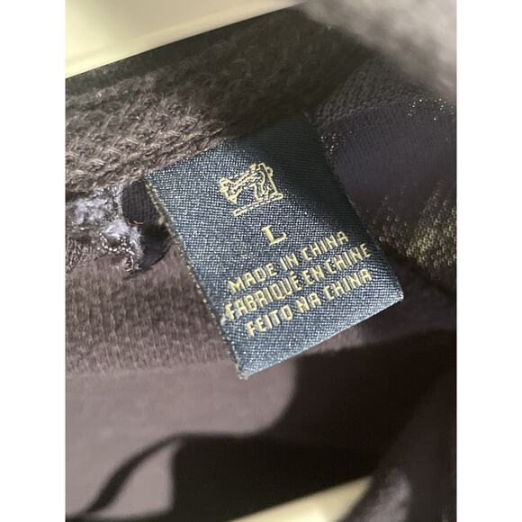 Mens Scotch & Soda Coffee Helps Navy & Blue Collard Polo Shirt Size L Cotton - Picture 4 of 12